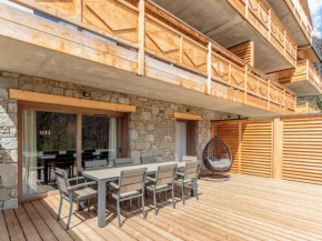 Appart de luxe pour 8 pers avec terrasse, piscine et spa, près des pistes et des commerces - FR-1-638-21